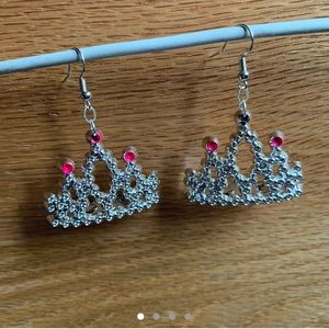 Y2K Princess Crown Earrings